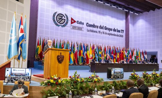 António Guterres exhorte le G77 et la Chine à défendre un multilatéralisme « ancré dans l'égalité »